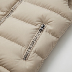 Custom Light Weight Woolen Formal Gilet Puffer Vest Breathable Windproof Winter Down <b>Padded</b> Sleeveless Jacket for Men - Product Image 5