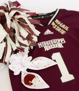 Chouchou Foudre Perlé Paillettes Élastique Cravate Néon Vert Ruban Porte-Queue De Cheval À La Main Bandeau Accessoire De Cheveux Personnalisé - Product Image 6