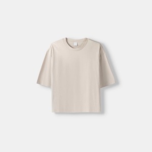 Boxy Fit Cropped Screen Print Curved Hem <b>Tshirts</b> Custom Plain Men Plus Size Cotton Shirt Wholesale Dtg <b>Printer</b> T-Shirt Printing - Product Image 1