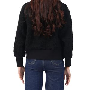 Veste polaire classique noire pour femme, chaude, en sherpa, avec fermeture éclair intégrale, pour l'extérieur, style streetwear, OEM ODM - Product Image 2