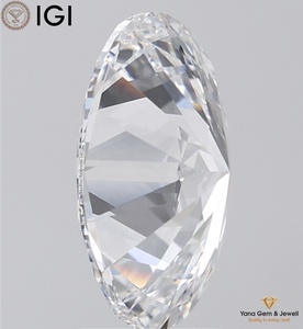 Destello impecable 4,00 CT. IGI certificado forma ovalada D Color VVS2 claridad 12,62 MM laboratorio crecido CVD diamante para joyería de moda - Product Image 4
