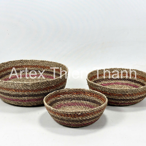 Multi Purpose Seagrass Bowl Handmade Woven Storage <b>Basket</b> Handcrafted Seagrass <b>Basket</b> Bowl Natural Home Decoration from Vietnam - Product Image 4