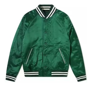 Chaqueta Universitaria Deportiva Personalizada con Logotipo del Equipo y Nombre del Club, Chaqueta Universitaria de Béisbol con Letras Bordadas, 100% Poliéster Satinado - Product Image 1