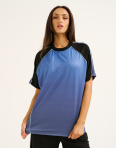 Camiseta Oversize Holgada con Estampado Tie-Dye para Mujer, Casual, con Hombros Caídos, Cuello Redondo y Manga Corta - Product Image 6
