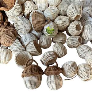 Sonajero de Ratán para Bebé con Anillo de Madera de Roble, Juguete de Dentición Hecho a Mano, Ecológico, Regalo Montessori - Product Image 1