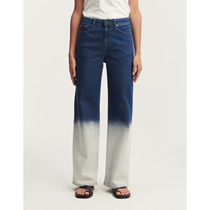 Jean en denim pour femme, coupe ample et extra large, effet délavé spécial, service OEM, prix abordable - Product Image 3