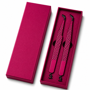 Pinzas para Pestañas Metálicas Rosadas con Punta Suave y Diseño de Estrella, Herramienta de Precisión - Product Image 6