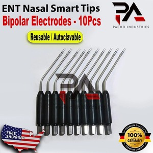 Lot de 10 électrodes bipolaires intelligentes de haute qualité pour ORL, pointes de cautérisation RF électrochirurgicales pour rhinoplastie et chirurgie nasale, certifiées CE - Product Image 5