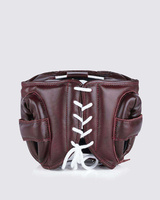 Casque de boxe Fly Boxing en cuir PU, casque de protection sportif unisexe pour adultes, protection de la tête, couleur bordeaux
