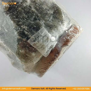 Himalayan Salt Lamp Natural Carved Gray Rock Salt Lamp With Dimmer <b>Switch</b> & Wooden Base Wholesale Grey Salt Table Lamp - Product Image 3