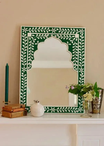 Wholesale FAIZA <b>CRAFT</b> FC-4071 High Quality Handmade Modern Eco-Friendly Polished Bone Inlay Wood Resin Square Wall <b>Mirror</b> Frame - Product Image 6