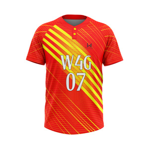 ชุดยูนิฟอร์มเบสบอลซอฟต์บอลแบบสั่งทำพิเศษ ป้องกันแบคทีเรีย พิมพ์ลายตามต้องการ ผ้าโพลีเอสเตอร์ 100% ระบายอากาศได้ดี แห้งเร็ว สำหรับทุกเพศ - Product Image 5