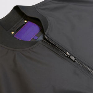 <b>Men's</b> Finished <b>Thin</b> Lightweight Canvas Winter Windproof Casual Zip-up Bomber <b>Jacket</b> with Mandarin Collar Seamless - Product Image 2