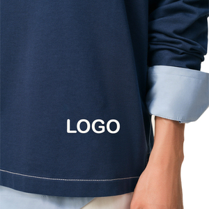 เสื้อเชิ้ตผู้ชายแบรนด์ดัง แขนสั้น ลายทาง ผ้าถัก ติดกระดุมด้านหน้า มีโลโก้ สไตล์ลำลอง ทรงปกติ ผ้าฝ้าย กันยับ คุณภาพสูง - Product Image 5