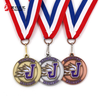 Médailles scolaires personnalisées en émail souple pour les sports d'échecs, de baseball, de course à pied, médailles de récompense en métal avec ruban, or, argent, bronze