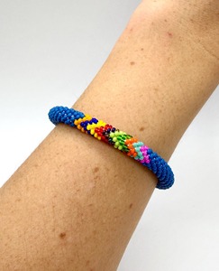 Turquoise Seed Bead Seawater Pearl Charm Bracelet Handmade Elastic Multicolor 7inch Luxury Unisex Wholesale Custom Gift Set - Product Image 5