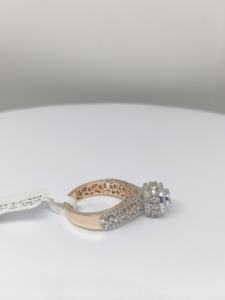 Anillos Elegantes de Oro Rosa con Diamantes Cultivados en Laboratorio para Mujer, 1.12 Ct, Estilo Vintage, Certificado IGI, Chapado en Rodio, Moderno y Elegante - Product Image 3