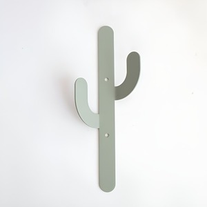 Ganchos de pared dobles de hierro con diseño de cactus, de una sola pieza, para decoración de baño y sala de estar, para abrigos, bolsos y llaves - Product Image 2
