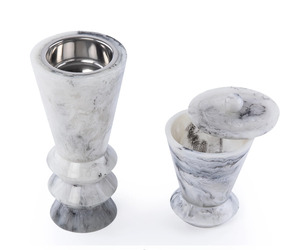 Factory Price Resin Bakhoor Burner Set with Lid Aromatic <b>Diffuser</b> for Home Office Fragrance Sandalwood Mubakhar Burner Set - Product Image 1