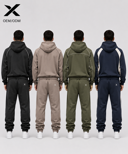 Conjunto Deportivo con Capucha para Hombre X Sports City, Poliéster y Algodón, Cierre Completo, Estilo Casual Urbano, para Otoño, con Bolsillos Laterales, Corte Regular - Product Image 2