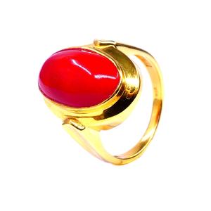 Fait à la main en argent sterling 925 corail pierre précieuse classique usure quotidienne élégant Style Vintage femmes portent une bague unisexe - Product Image 1