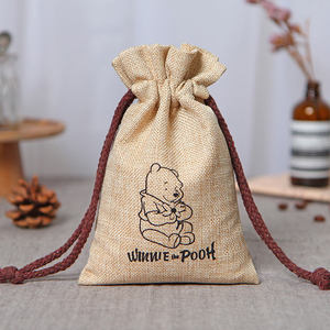 Bolsas de Yute Rústicas Hechas a Mano para Granos de Café con Cierre de Cuerda para Empaque de Café Orgánico - Product Image 1