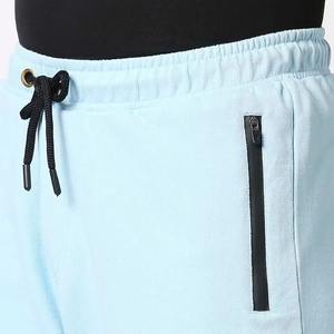 Pantalones cortos para hombre, personalizados con logo, lavado ácido, 100% algodón, mezclilla gruesa, cintura media, cierre de cremallera y botón, ajuste holgado. - Product Image 4