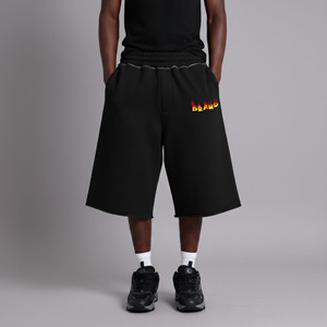 Short décontracté noir 100 % coton coupe classique pour homme 2026 avec poches latérales – Idéal pour le streetwear - Product Image 1