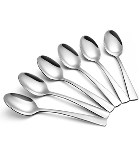 Cuillère à dessert en acier inoxydable poli miroir, pour café et vaisselle - Product Image 1