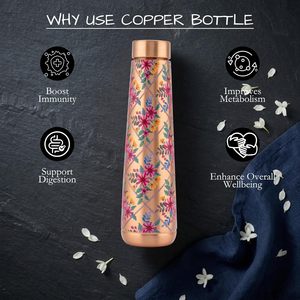 Tapa de Botella de Agua de Cobre Puro 900Metal con Logotipo Personalizado, Diseño Clásico, Portátil, a Prueba de Fugas, para Uso Escolar y de Oficina - Product Image 2