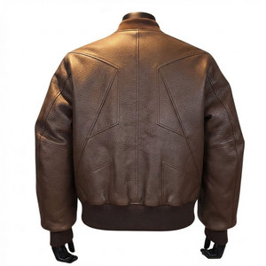 Full Sleeves Men's Cowhide <b>Leather</b> <b>Jacket</b> New Style Cowhide <b>Leather</b> <b>Jackets</b> Windproof <b>Leather</b> <b>Jacket</b> For Sale - Product Image 3