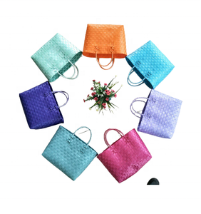 Bolsa de plástico Bolsa de compras Bolsa tejida de PP reutilizable de Vietnam para comestibles y embalaje al por menor Logotipo personalizado Plástico PP - Product Image 6