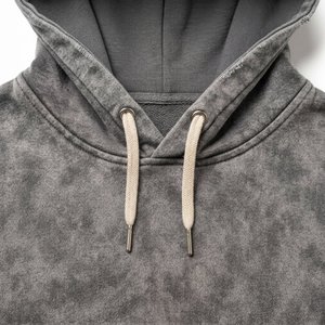 Ensemble de survêtement gris à capuche pour homme, 100 % coton épais et respirant, imprimé flamme noir et vert, streetwear, longueur intégrale avec cordon de serrage - Product Image 4