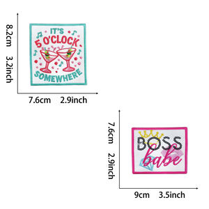 Patchs thermocollants brodés avec slogan audacieux et motif cœur, applique rose écologique Girl Power pour vestes, sacs, jeans, chapeaux, décoration DIY - Product Image 2