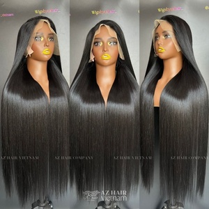 Haute densité 13x6 vendeur de perruque frontale en dentelle vente en gros perruque de cheveux vietnamiens bruts pour les femmes noires perruque avant en dentelle cheveux humains - Product Image 5