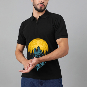 Chemises polo pour hommes, mode, nouvelles chemises de golf à manches courtes pour hommes, fermeture éclair quart de tour, classiques, décontractées, séchage rapide, en vente - Product Image 6