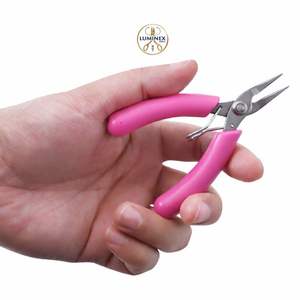 Pince diagonale, mini-pince coupante à bec rond coudé - Product Image 1