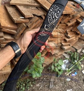 ขวานไวกิ้งทำมือ STEEL CRAFT INTERNATIONAL ขวานโทมาฮอว์กแบบกำหนดเอง ใบมีดเหล็กคาร์บอนสลักลาย ด้ามไม้สีดำ ขวานอุตสาหกรรม - Product Image 5