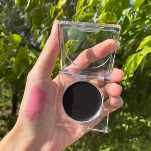 Envase Cosmético Acrílico Transparente con Tapa Abatible, Logotipo Personalizado, Envase Vacío, 40 mm de Diámetro, Superficie Brillante, Serigrafía, para Rubor - Product Image 6