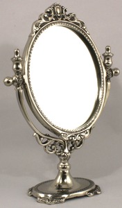 Miroir mural rond en argent, design traditionnel, écologique, pièce d'art décorative pour mariage, emballage individuel - Product Image 6