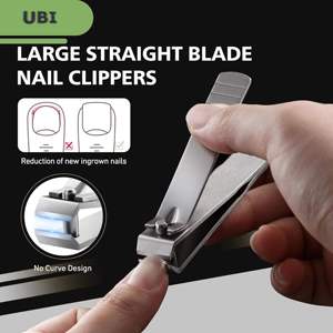 Coupe-ongles robuste à bord droit en acier au carbone, outil de précision, poignée ergonomique, pour ongles épais et orteils, ouverture large, nouveau - Product Image 3