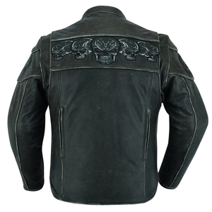 Vestes en cuir de qualité supérieure pour hommes, vestes décontractées d'hiver, vêtements d'extérieur en cuir véritable, veste en cuir de motard, toute l'année - Product Image 3