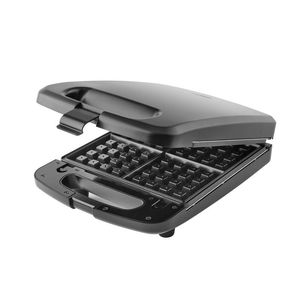 Mini gaufrier électrique 4 empreintes avec plaques amovibles noir mat prise US - Product Image 1