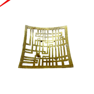 High Quality <b>Silver</b> <b>Mirror</b> Polished Metal Decorative & Serving <b>Tray</b> with Golden Finish for Home and Restaurant - Product Image 4