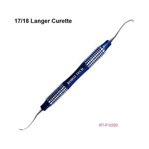 เครื่องมือขูดหินปูนแบบแมนนวล Ergonomic Dental 1/2 Langer Curette ผลิตจากสแตนเลส ได้รับการรับรองมาตรฐาน CE โดย Roboz Tech ประเทศปากีสถาน - Product Image 4