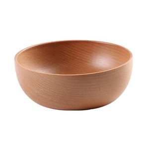 Tazón de madera hecho a mano con diseño Wabi Sabi, interior rayado, para servir comida, forma redonda, tazón decorativo de madera, vajilla. - Product Image 5