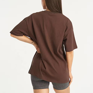 Camisetas Extra Grandes para Mujer, Venta Caliente, Diseño Personalizado, Cuello Redondo, Manga Corta, 220g, 100% Algodón, Diseño Original - Product Image 2