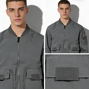 Chaqueta Bomber para Hombre, Ropa de Moda Ligera, Fabricante Mayorista, Chaqueta Bomber para Hombre, Ropa Exterior de Inspiración Urbana - Product Image 5