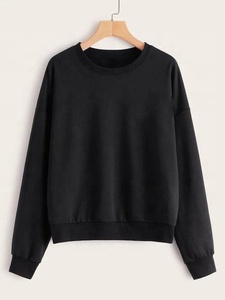 Sudadera con hombro caído para mujer, jersey con logotipo personalizado de diferentes estilos, novedad - Product Image 5