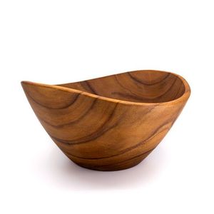 Exclusive Wooden Serving Bowl <b>For</b> Salad Fruit Serving Elegant Natural Wood <b>Kitchen</b> Dining Table <b>Decorative</b> <b>Item</b> - Product Image 5